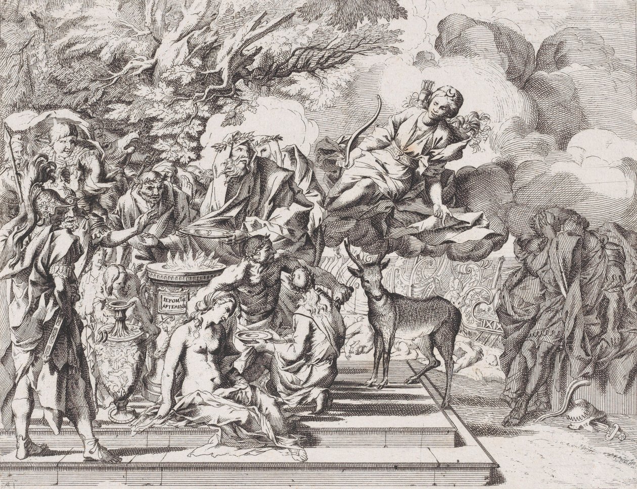 The Sacrifice of Iphigenia, 1650-1700 by Arnold van Westerhout.