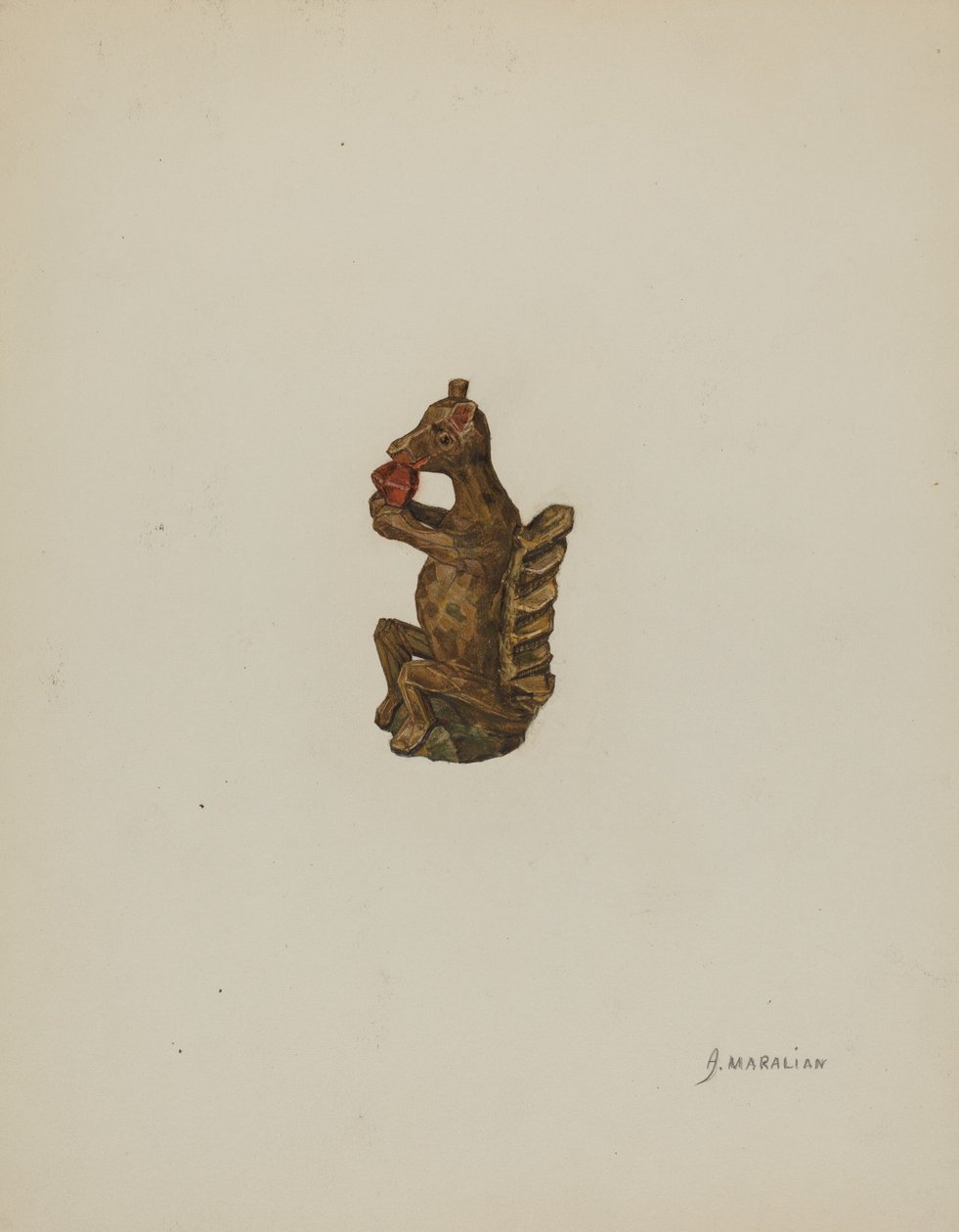 Pennsylvania German Squirrel Figurine by Arsen Maralian