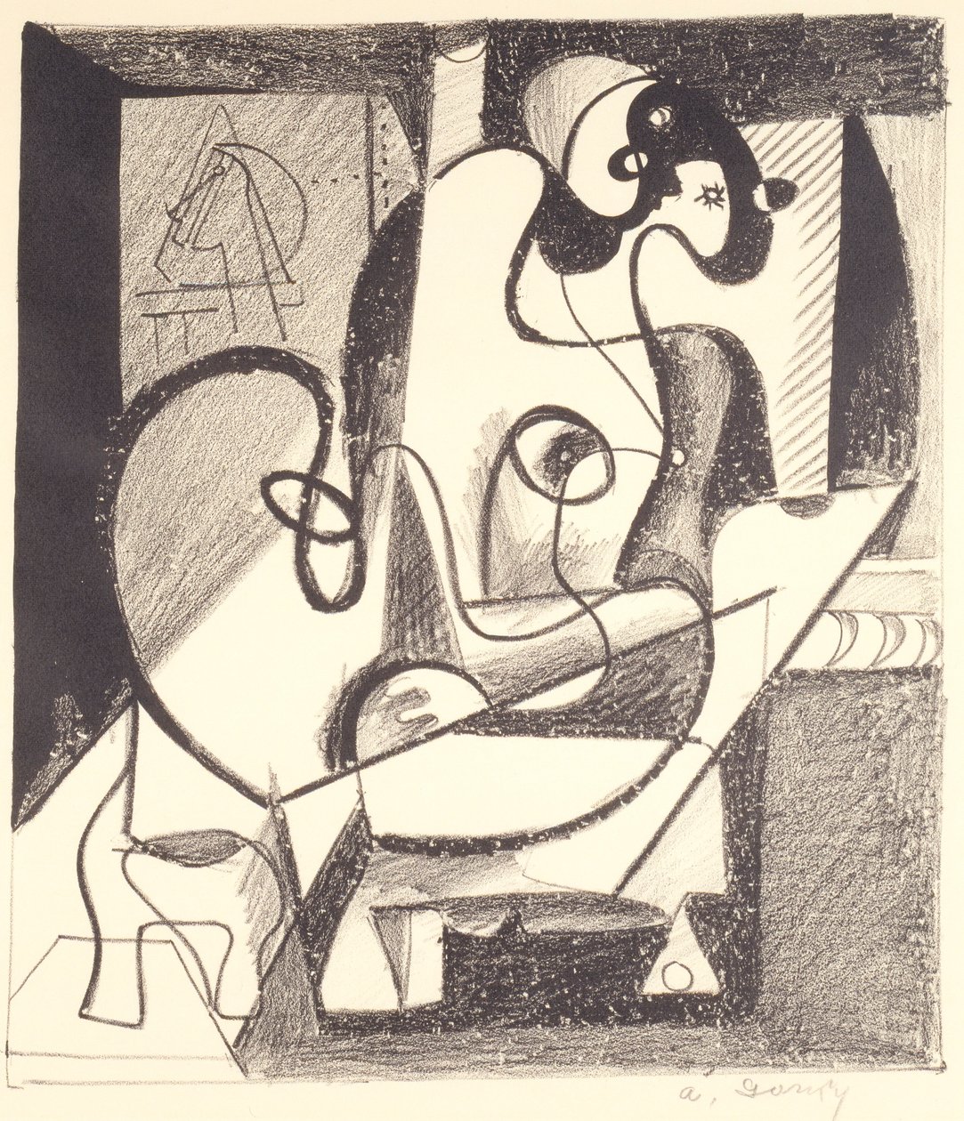 Painter and Model (The Creation Chamber) by Arshile Gorky