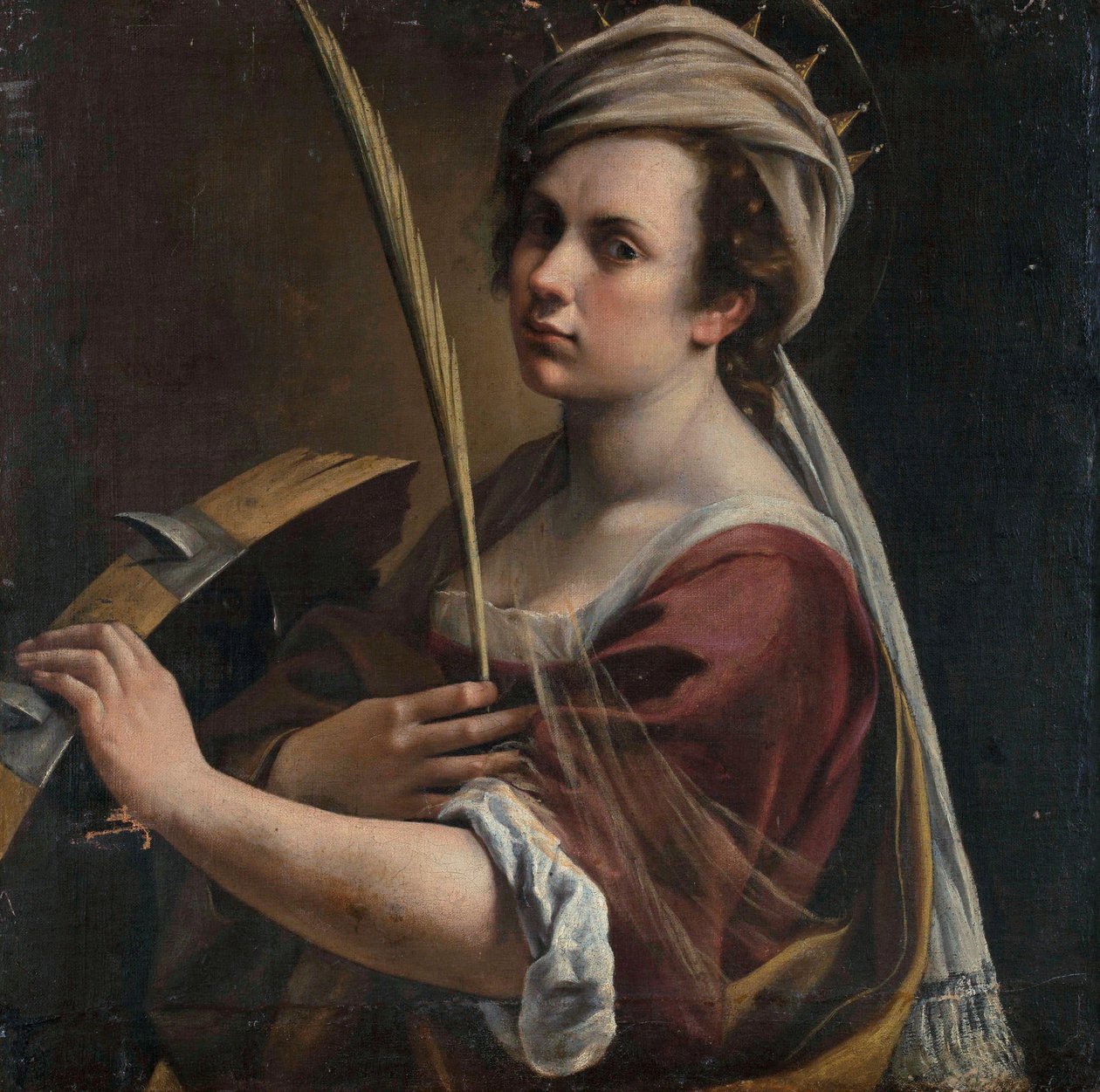 Self-Portrait as Saint Catherine of Alexandria by Artemisia Gentileschi