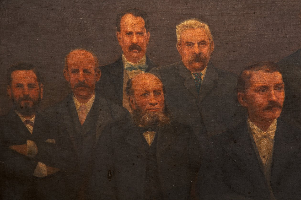 First Town Council, Borough of Dunkinfield, 1899 by Arthur Bradshaw