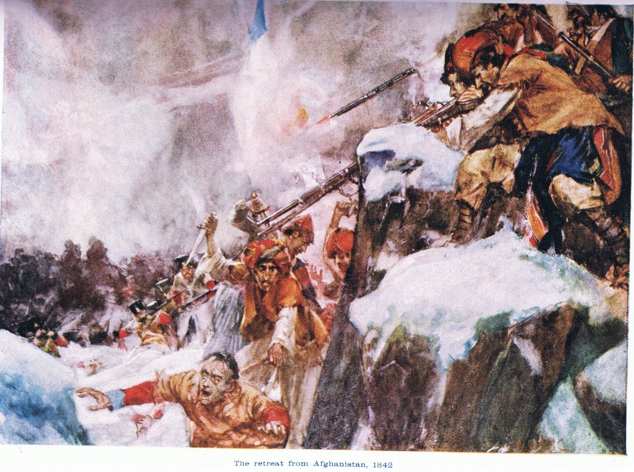 The retreat from Afghanistan AD1842 by Arthur David McCormick