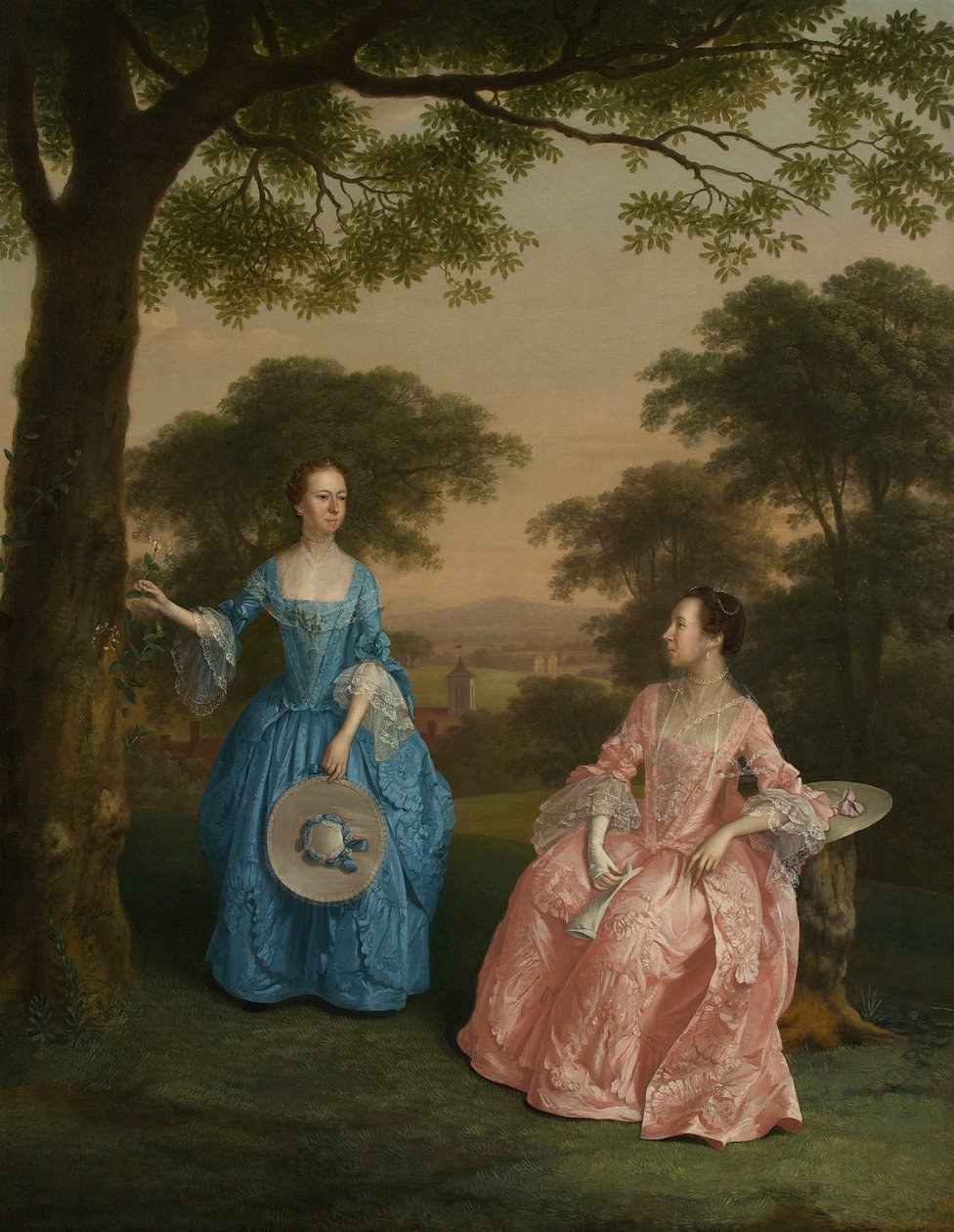 Alicia and Jane Clarke, c.1758 by Arthur Devis