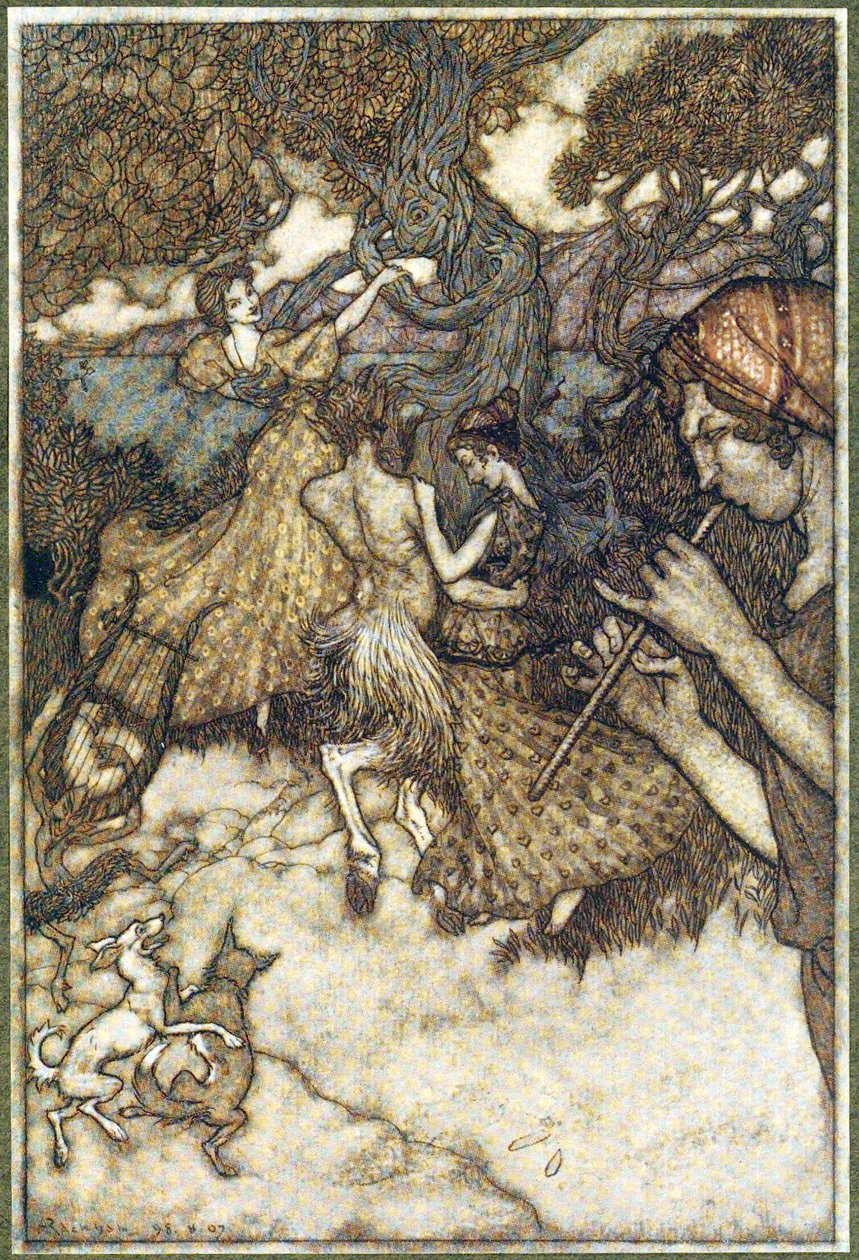 If Orpheus First Produced the Waltz by Arthur Rackham