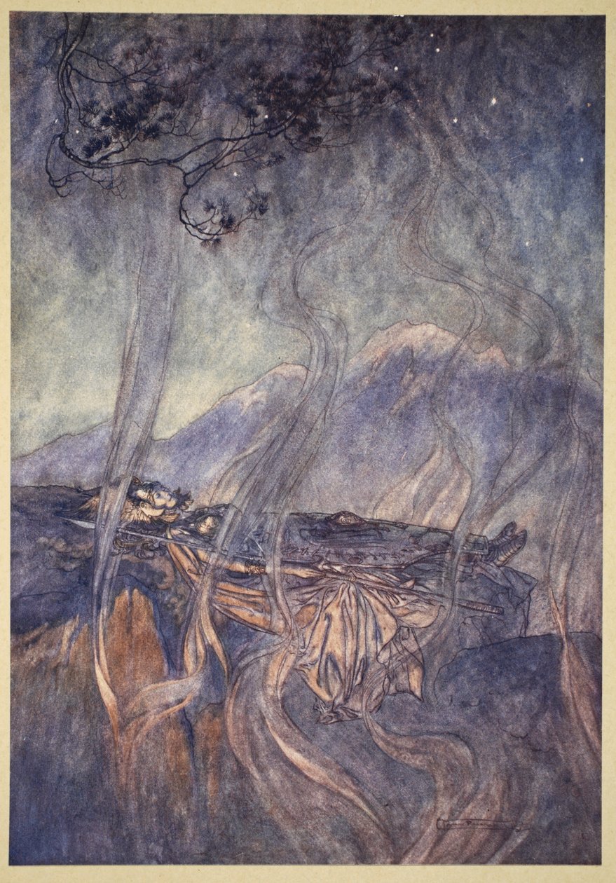 The Sleep of Brunnhilde, illustration from 