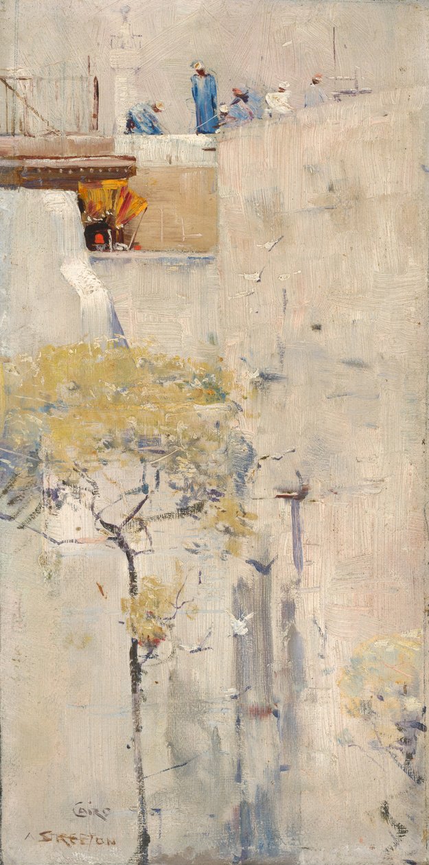 House Builders, Cairo by Arthur Streeton