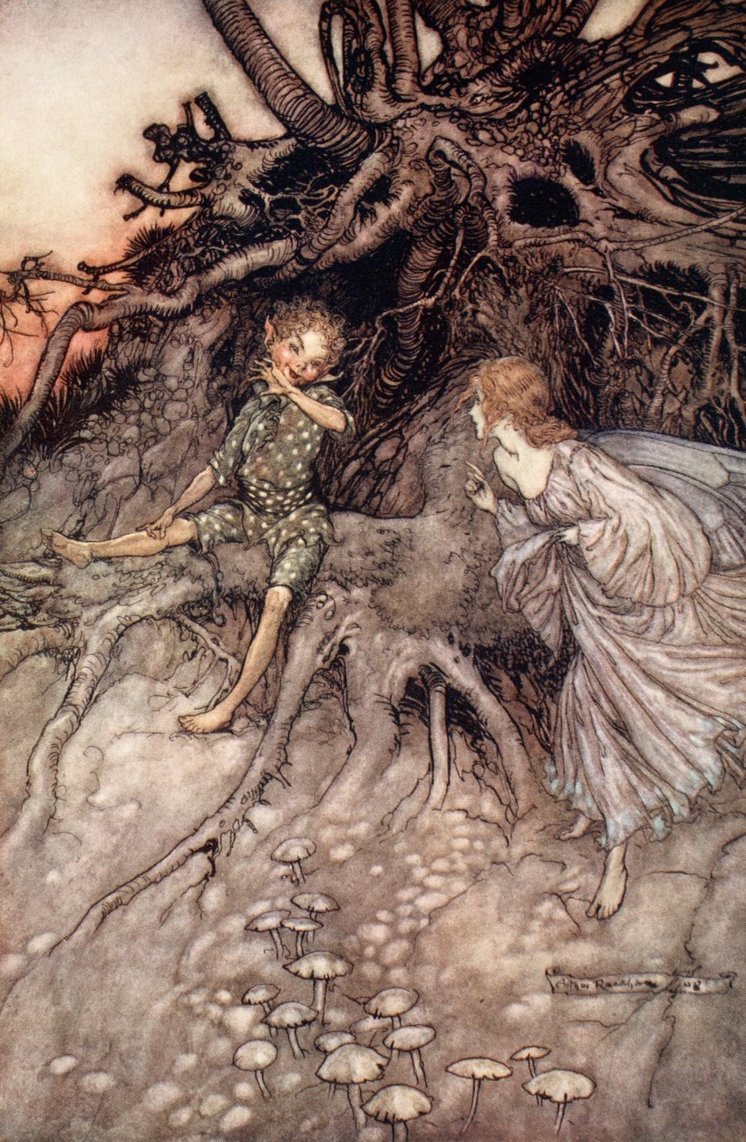 I am that merry wanderer of the night, illustration from 