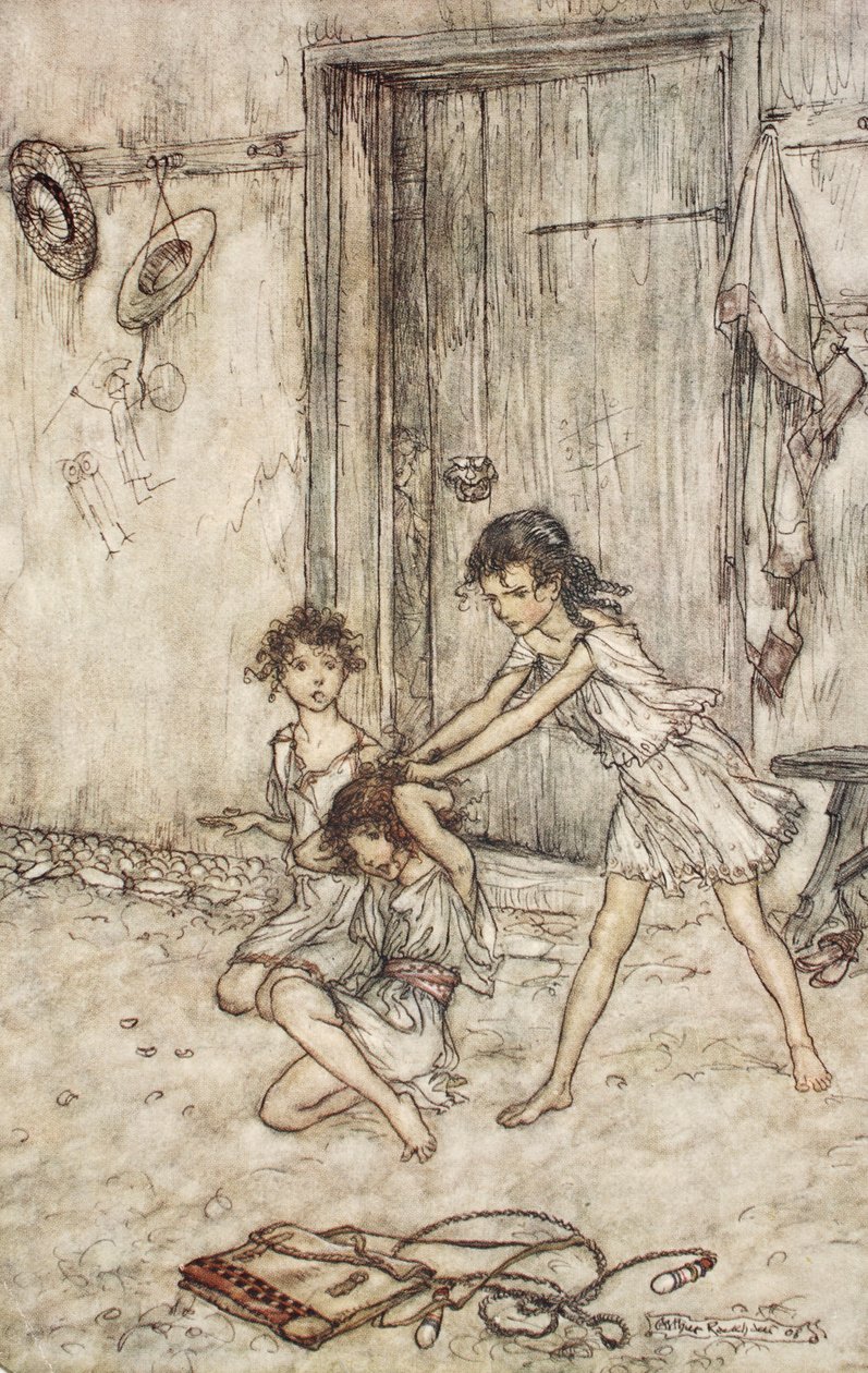 She was a vixen when she went to school, illustration from 