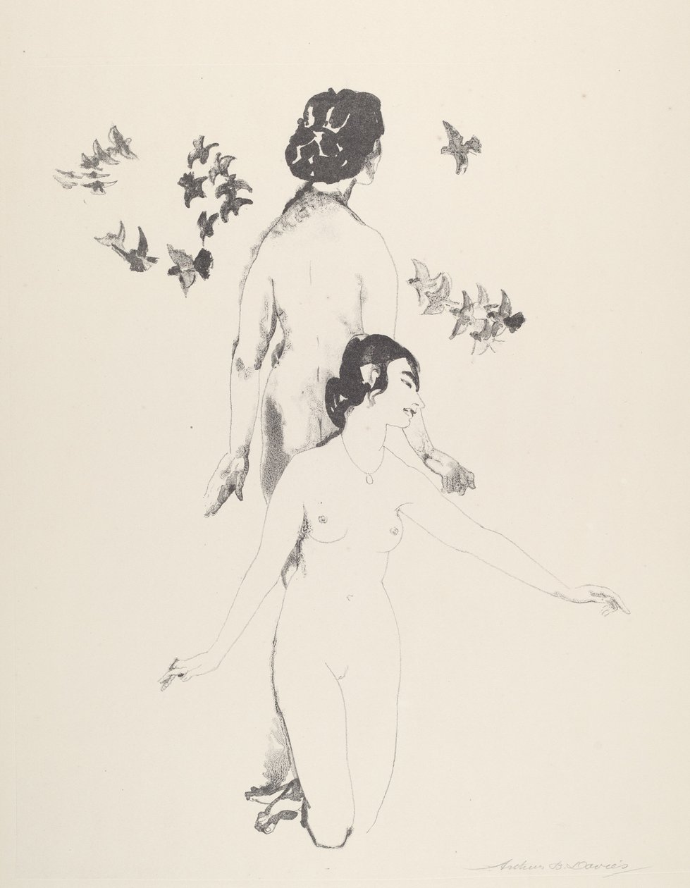 Circling Doves by Arthur B. Davies