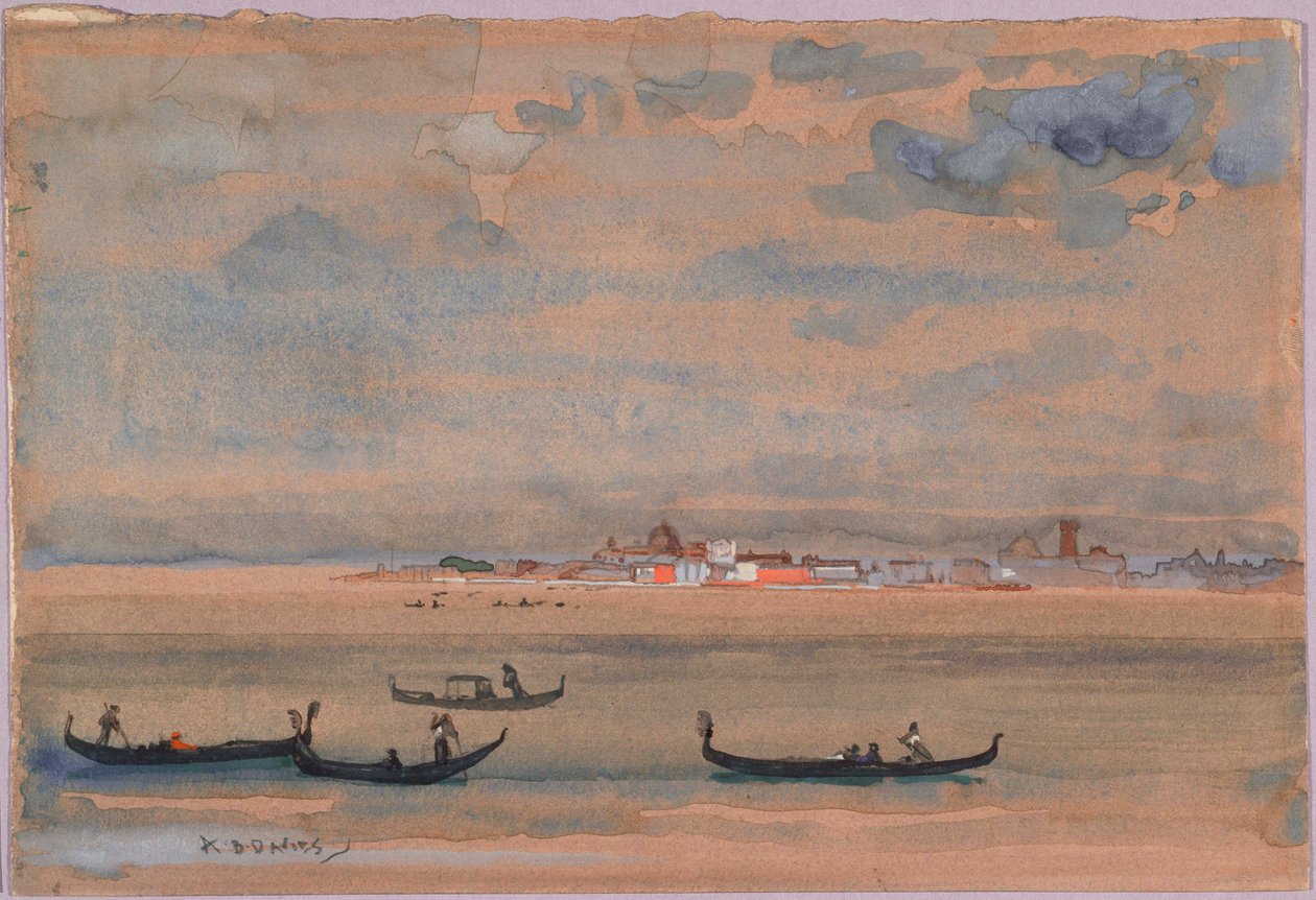 Gondolas by Arthur Bowen Davies