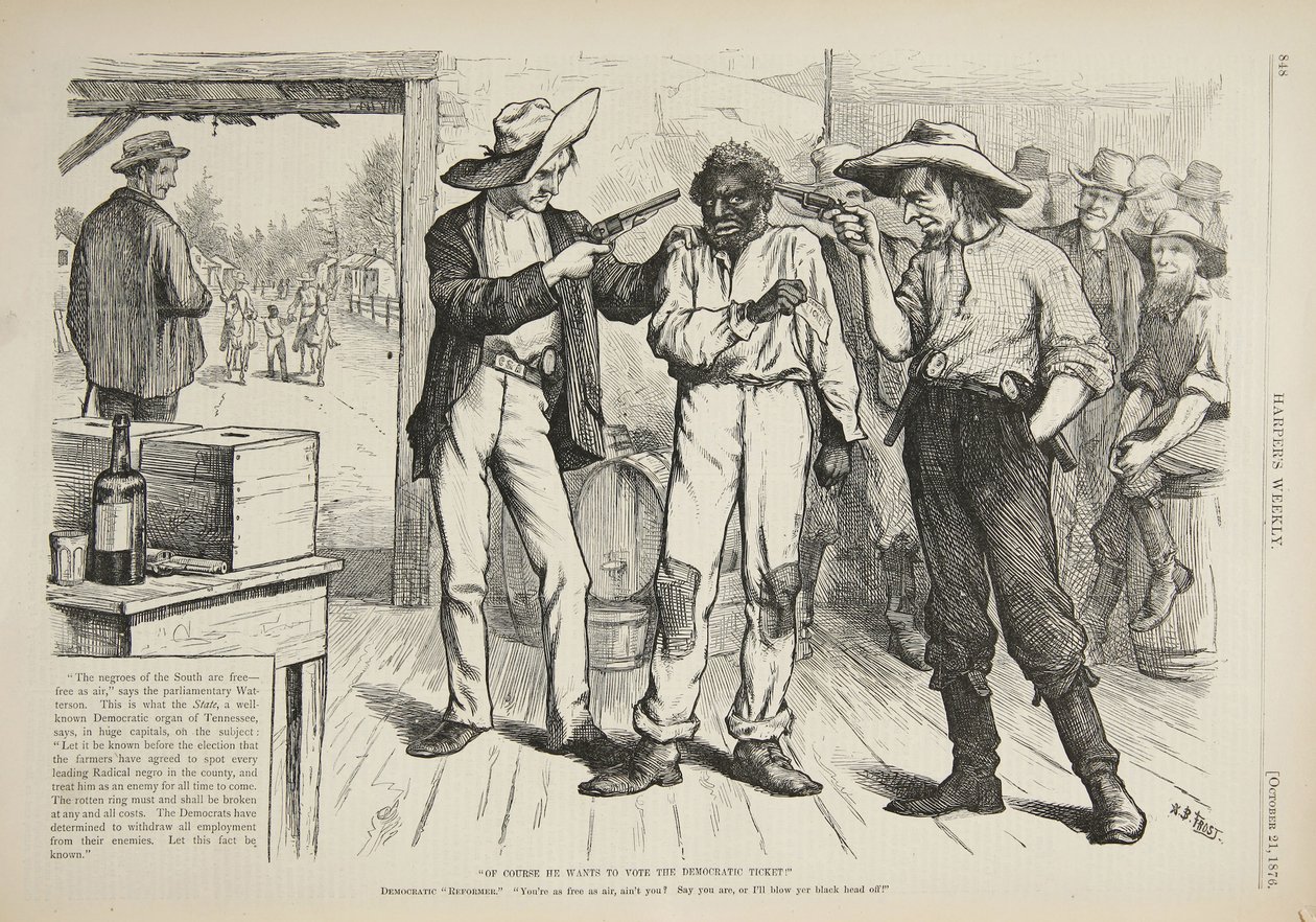 Of Course He Wants to Vote the Democratic Ticket by Arthur Burdett Frost
