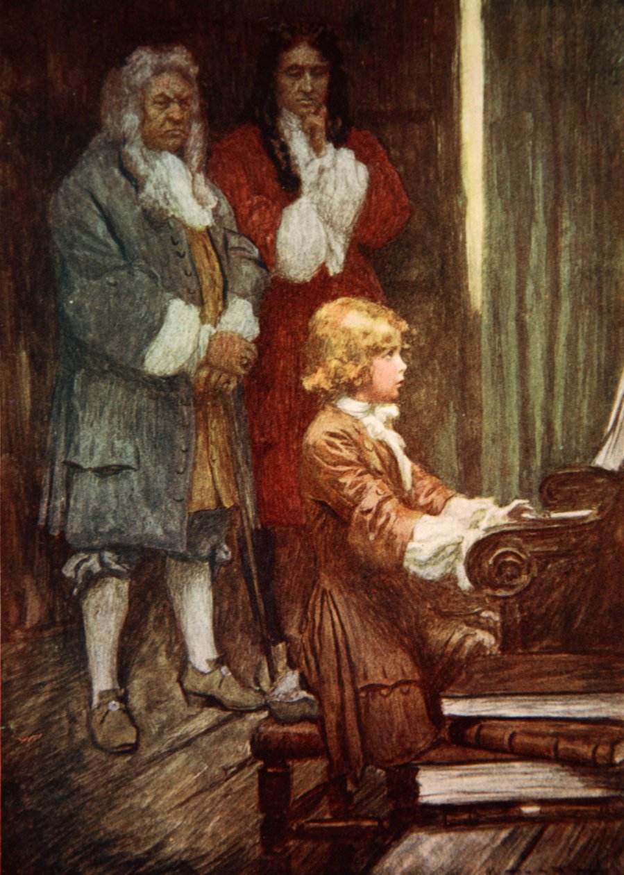 In Silence They Waited While Handel Played by Arthur C. (after) Michael