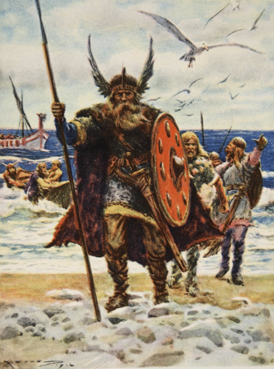The Landing of the Vikings, illustration from 
