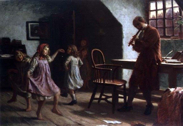 Children Dancing Before Oliver Goldsmith by Arthur Claude Cooke