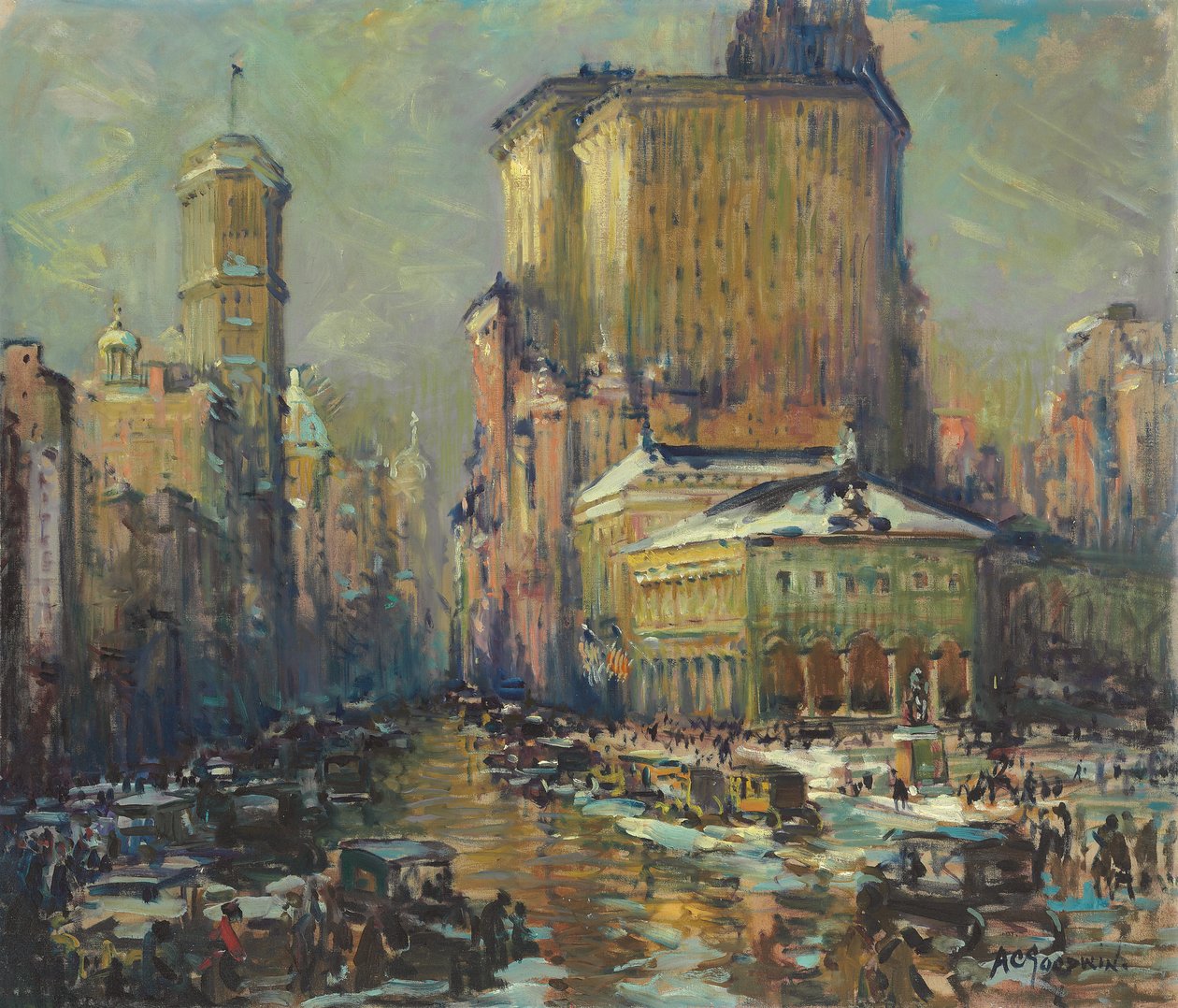 Herald Square, New York by Arthur Clifton Goodwin