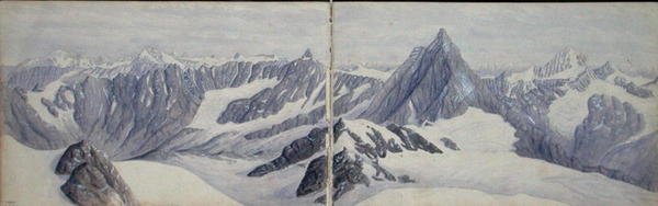 View from the Breithorn by Arthur Cust