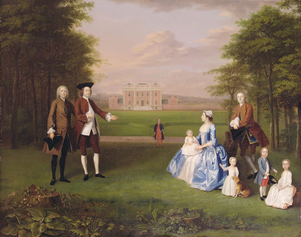 Robert Gwillym of Atherton and his Family, c.1745-7 by Arthur Devis