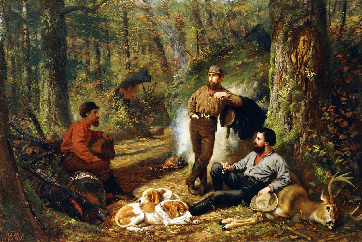 Halt on the Portage by Arthur Fitzwilliam Tait