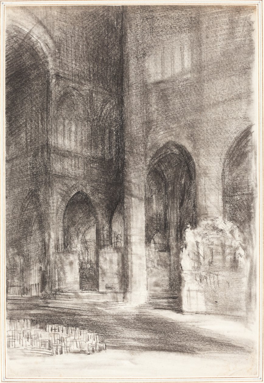 A Cathedral Nave by Arthur Frederick Payne