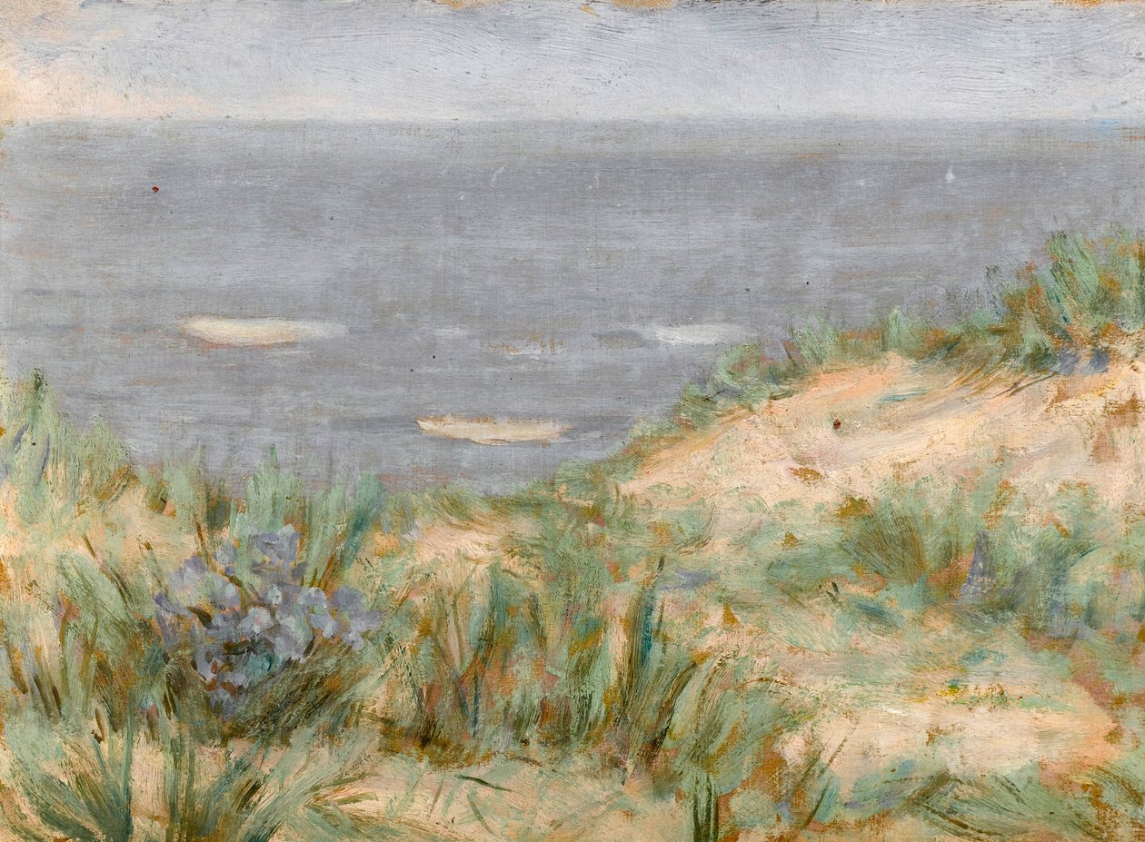 Seaview with Dunes, Flowering Seagrass by Arthur Haythorne Studd