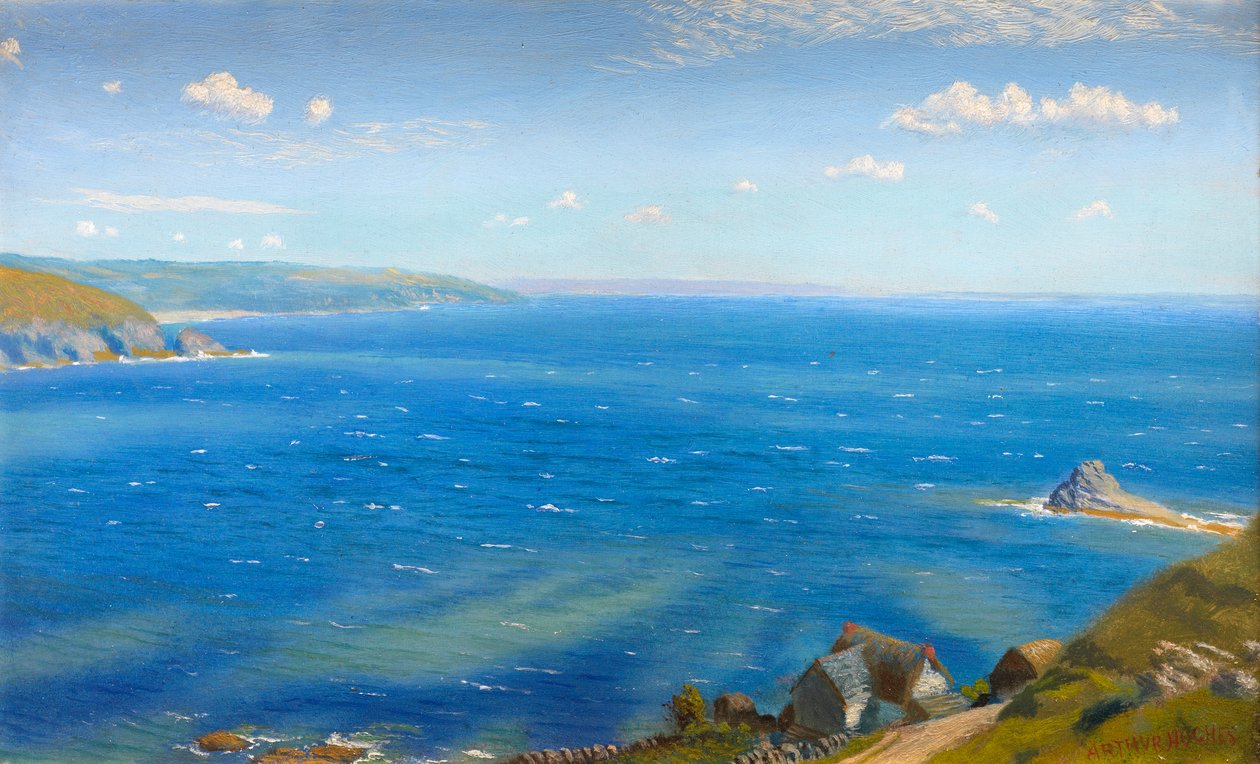 Study for Hannafore, West Looe by Arthur Hughes