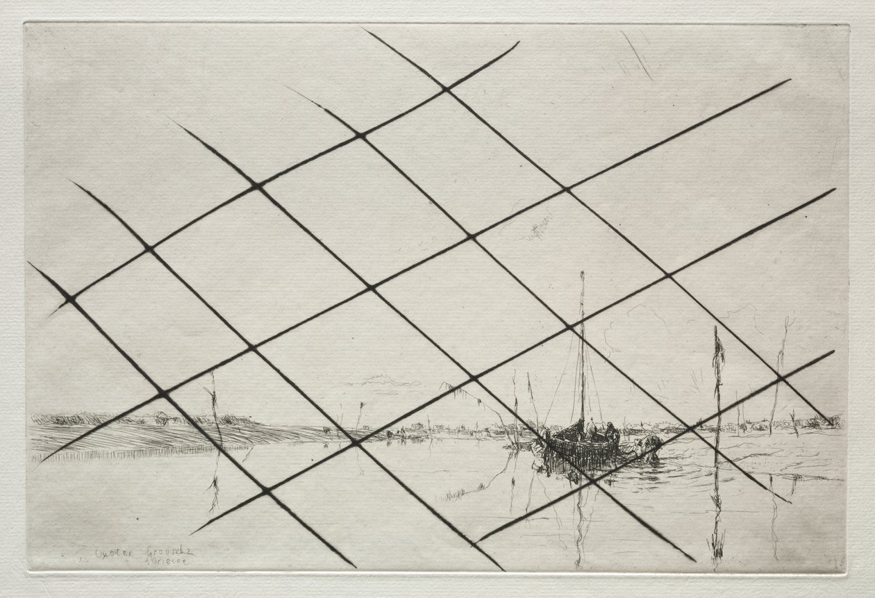 Oyster Grounds (On Essex Creek at Low Tide) by Arthur John Trevor Briscoe