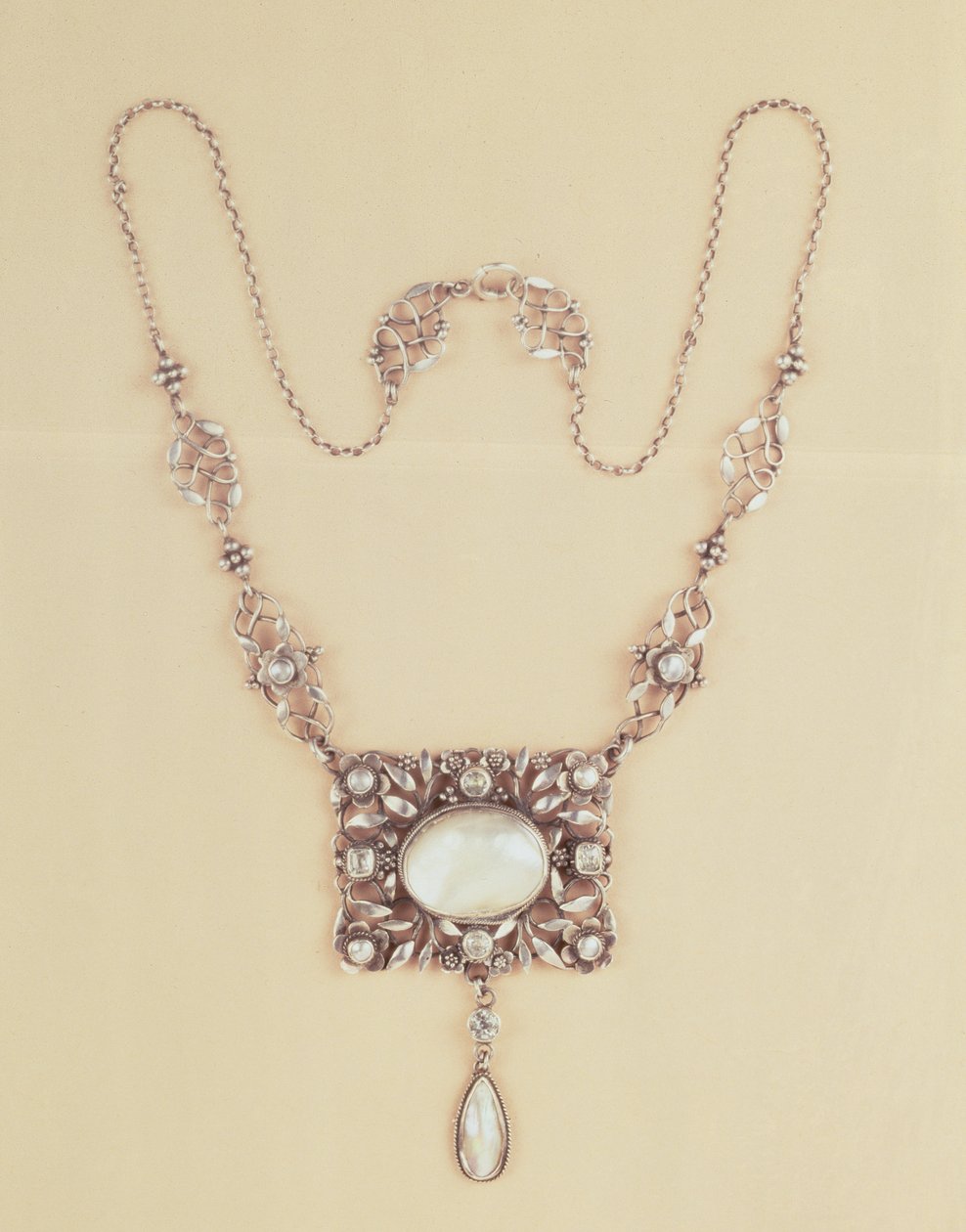 Moonstone Pendant and Chain by Arthur Joseph Gaskin by Arthur Joseph Gaskin