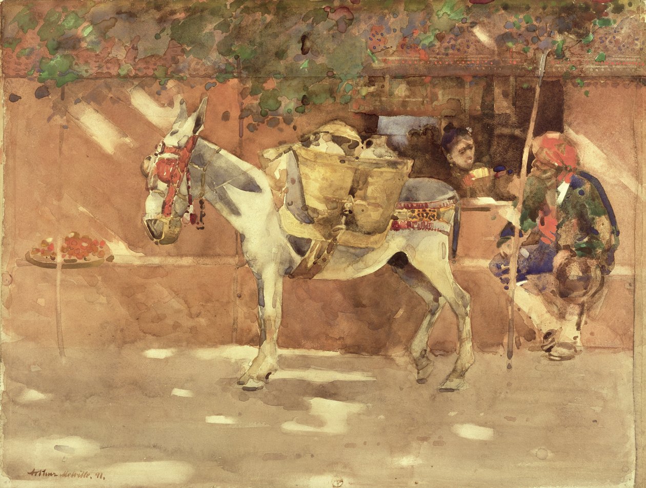 A Byway in Granada, 1891 by Arthur Melville