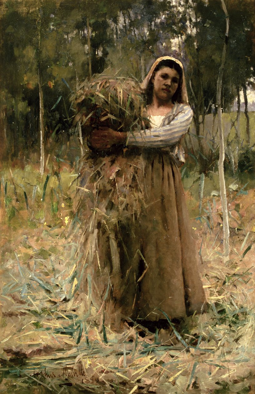 The Peasant Girl (The Faggot Collector) 1880 by Arthur Melville
