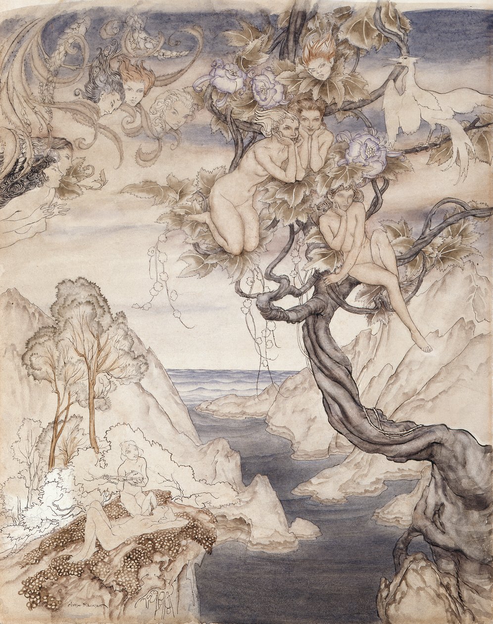A Fairy Song, drawn for Act II, scene ii, from A Midsummer Night