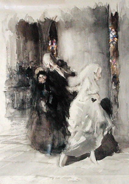 At the Wedding by Arthur Rackham: Premium art reproduction