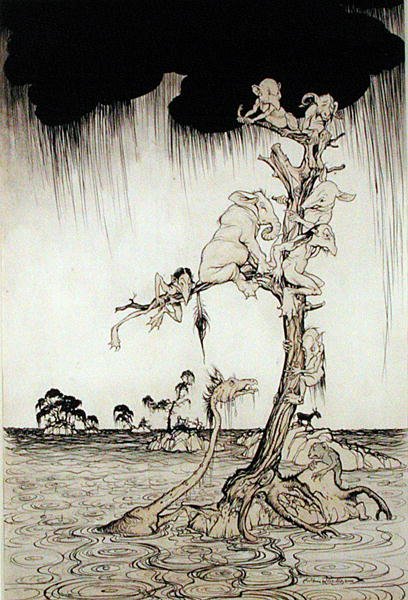 Flood by Arthur Rackham