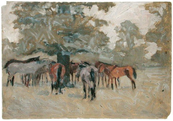 Horses Beneath a Tree by Arthur Rackham