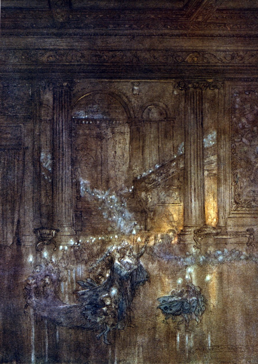 Illustration by Arthur Rackham for A Midsummer Night