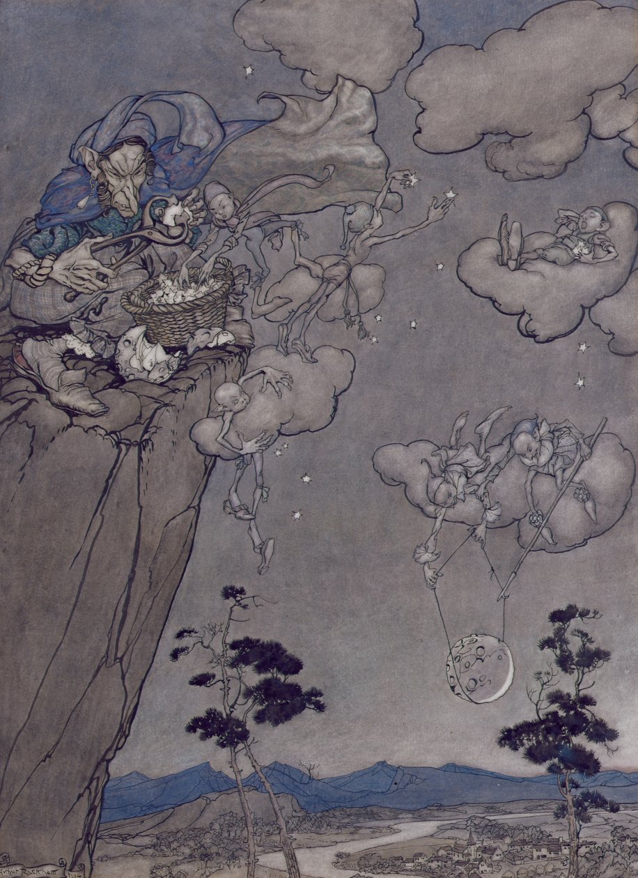 Illustration from Rip Van Winkle by Washington Irving (1783-1859) 1904 by Arthur Rackham
