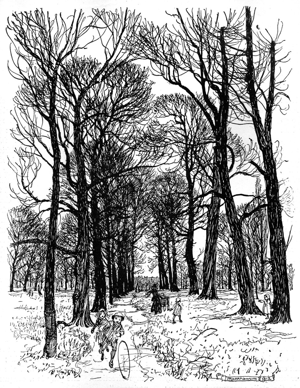 Peter Pan in Kensington Gardens by Arthur Rackham