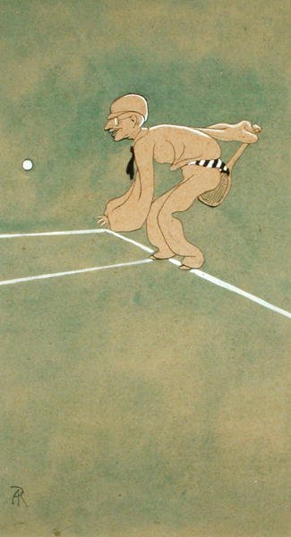 Saturday Play on the Base-line by Arthur Rackham