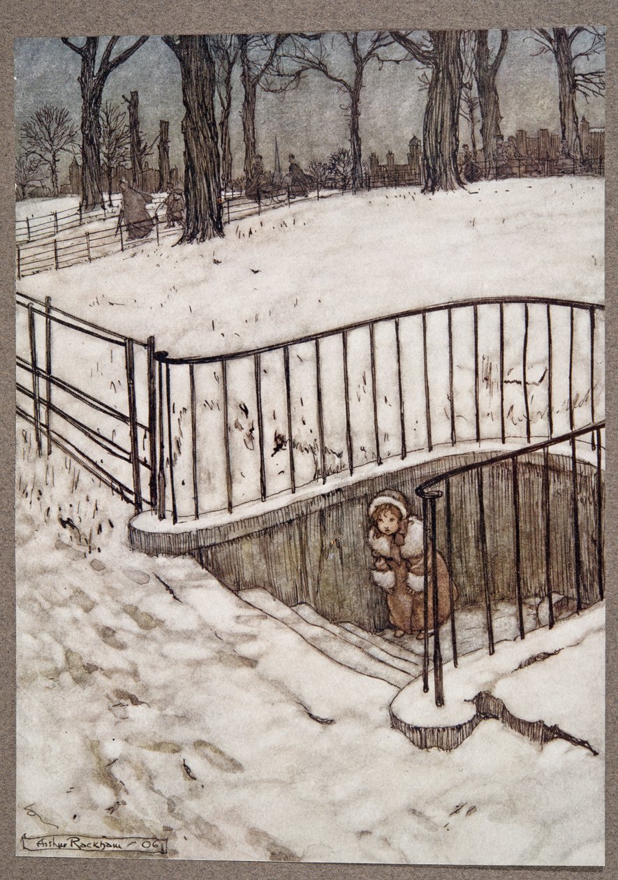 She Ran to St. Govers Well and Hid, from Peter Pan in Kensington Gardens by J. M. Barrie, pub. 1906 by Arthur Rackham