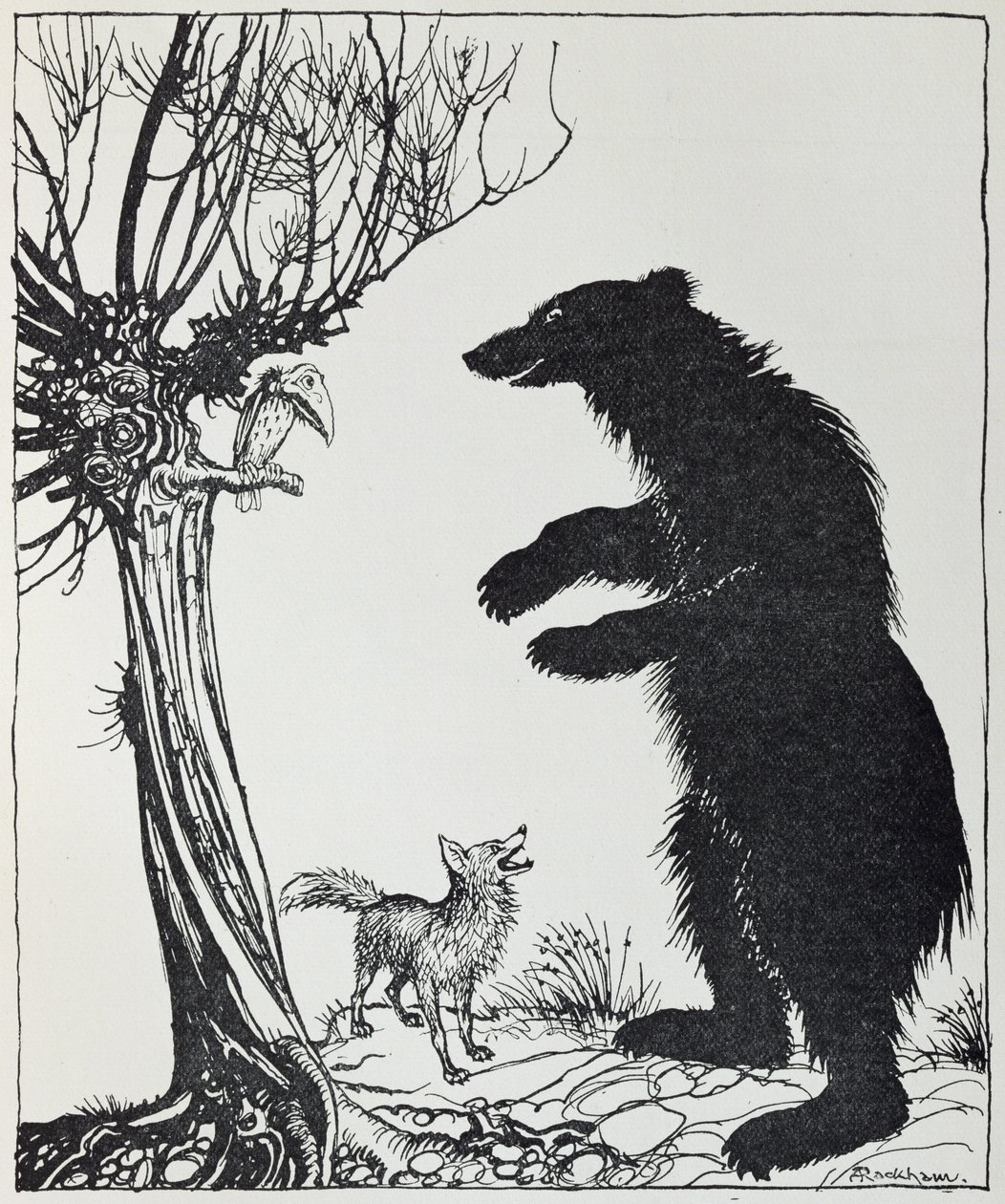 The Bear and the Fox, illustration from 