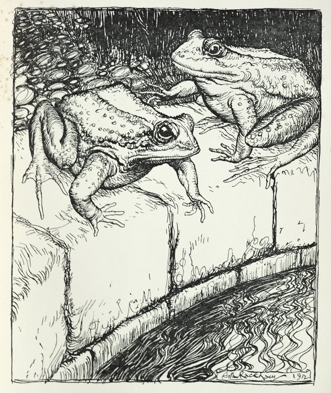 The Frogs and the Well, Illustration from 