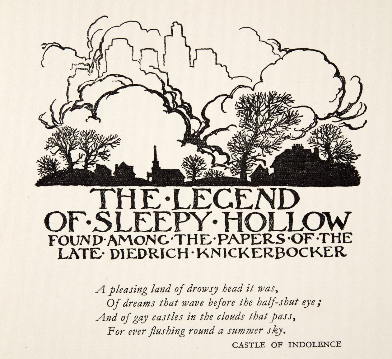 The Legend of Sleepy Hollow, from The Legend of Sleepy Hollow by Washington Irving, pub. 1928 by Arthur Rackham