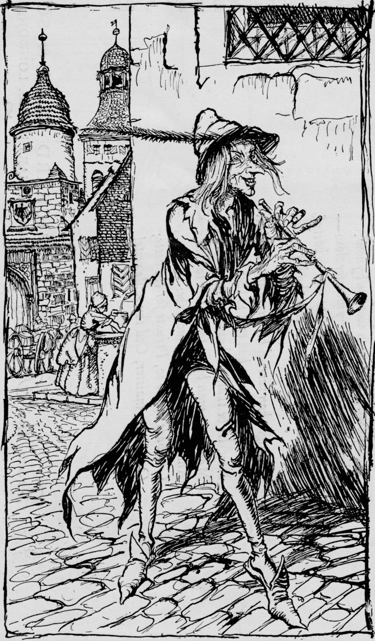 The Pied Piper of Hamelin by Arthur Rackham