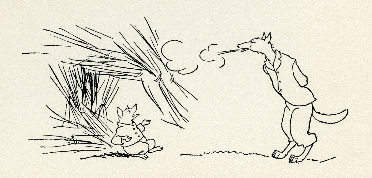 The Three Little Pigs by Arthur Rackham