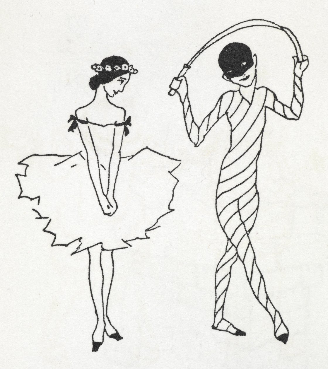 Two dancers by Arthur Rackham