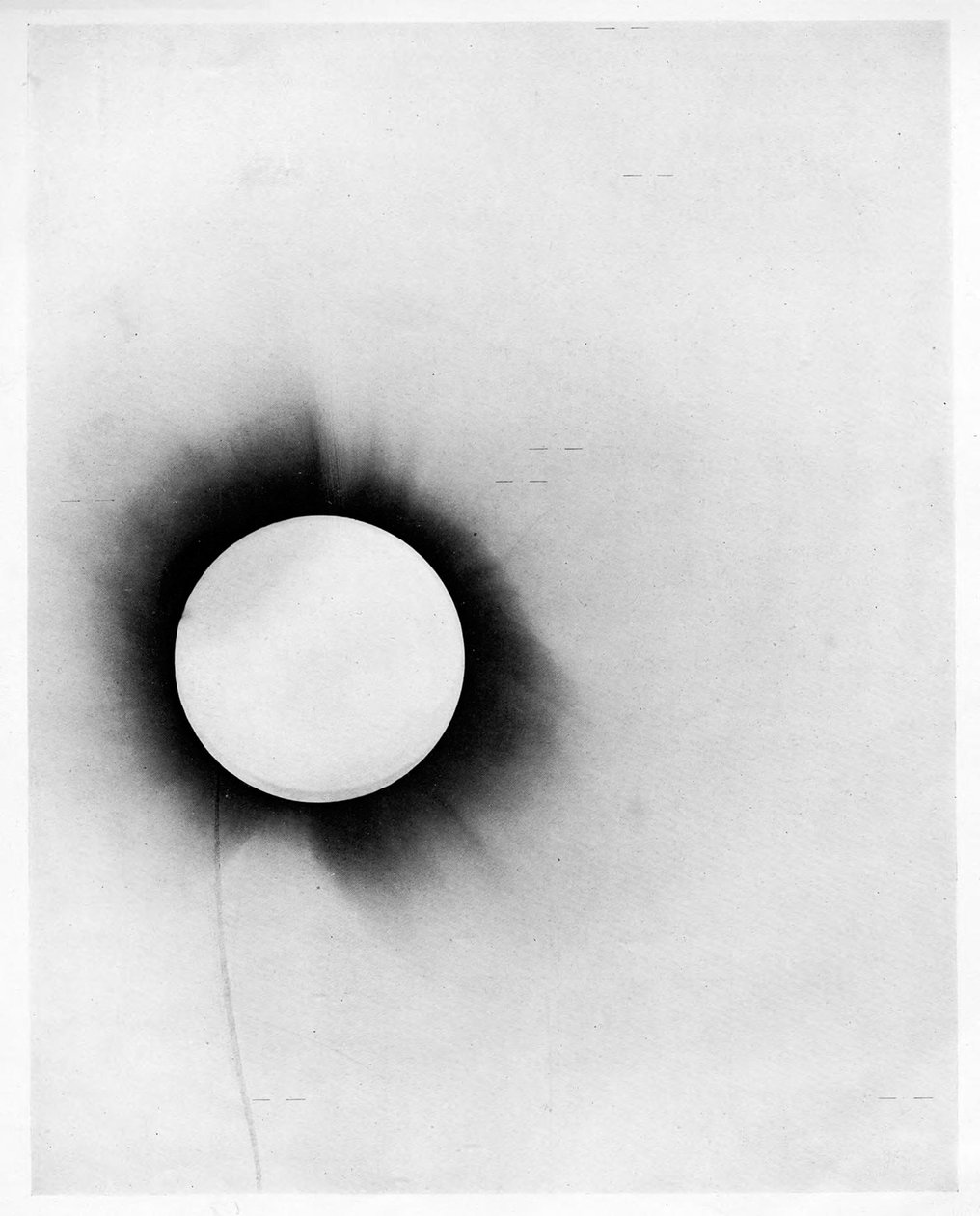 Solar Eclipse, Plate from 'A Determination of the Deflection of Light ...