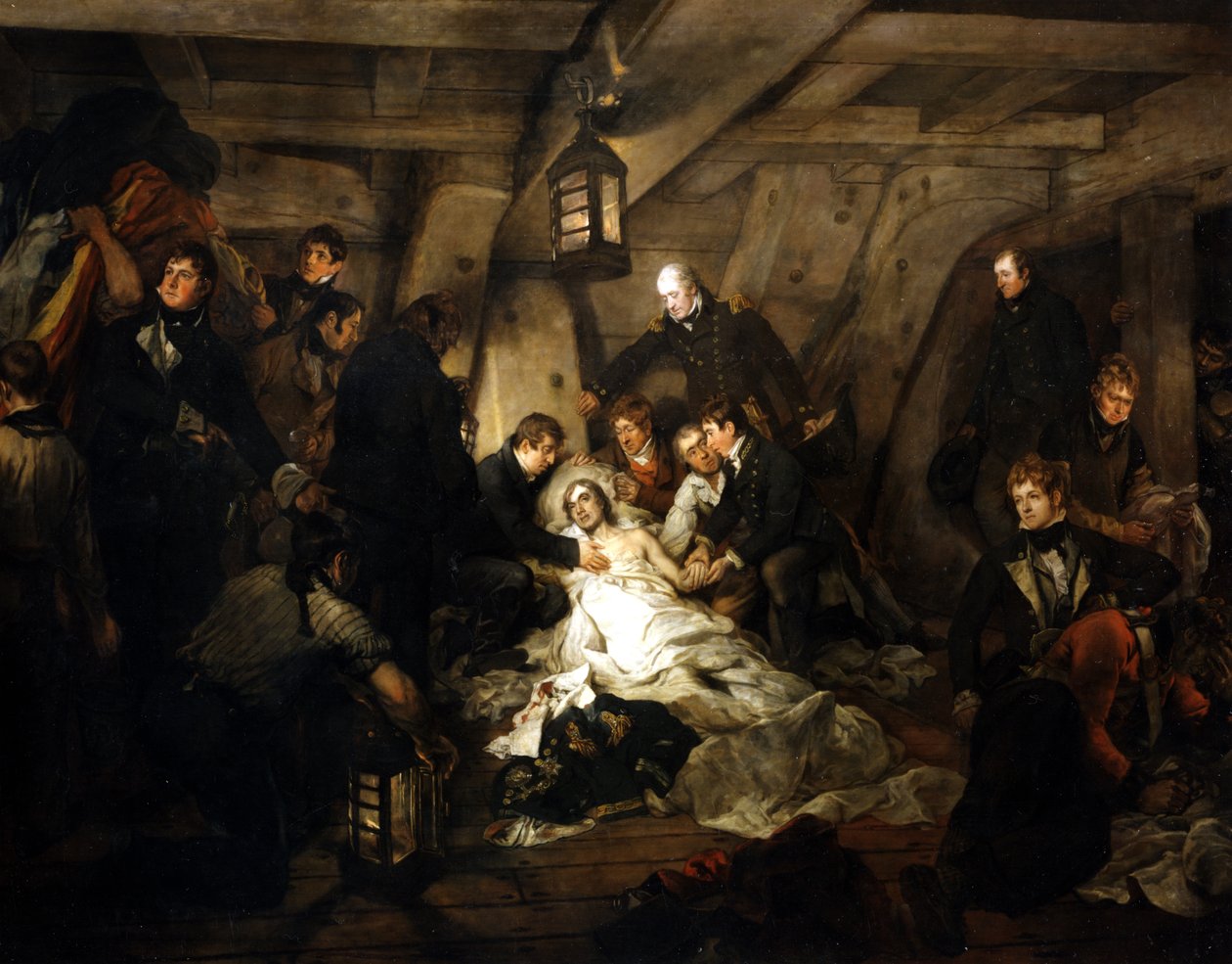 The Death of Admiral Lord Nelson by Arthur William Devis