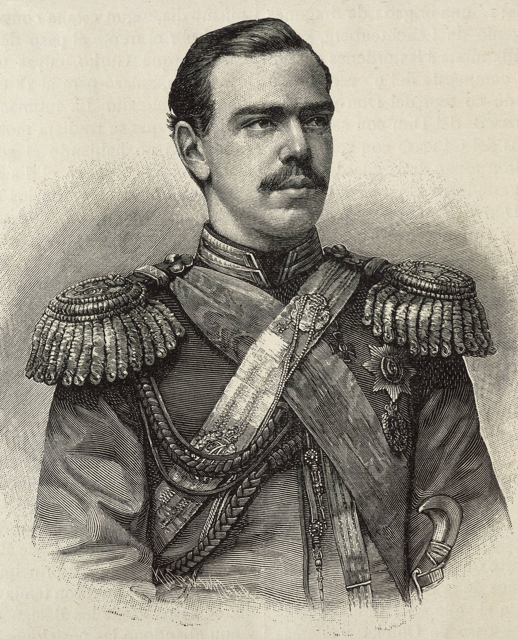 Alexander III of Russia (1845-1894). Tsar of Russia (1881-1894), son and successor of Alexander II (engraving) by Artist Unknown
