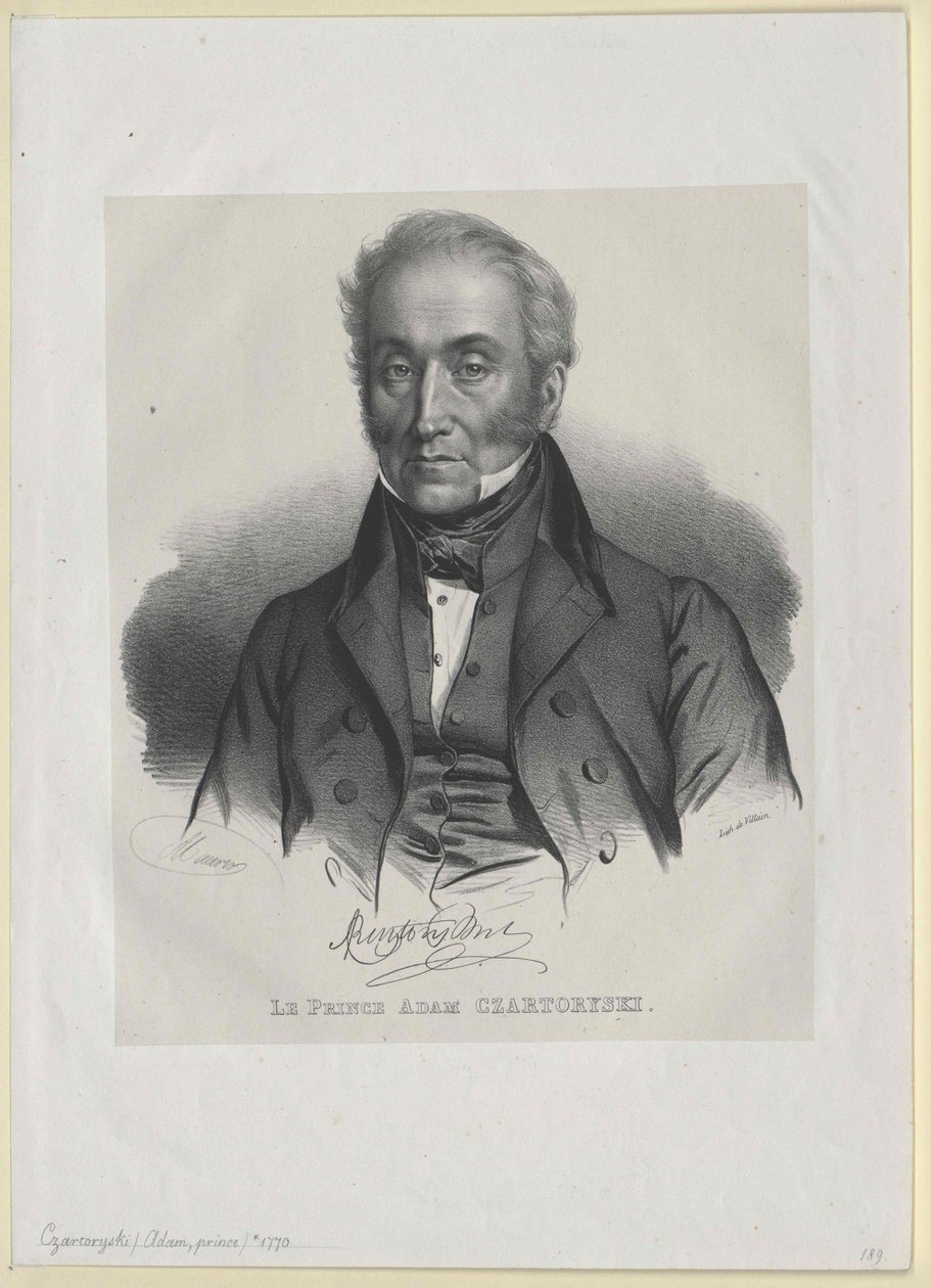 Count Adam George Czartoryski by Artist Unknown