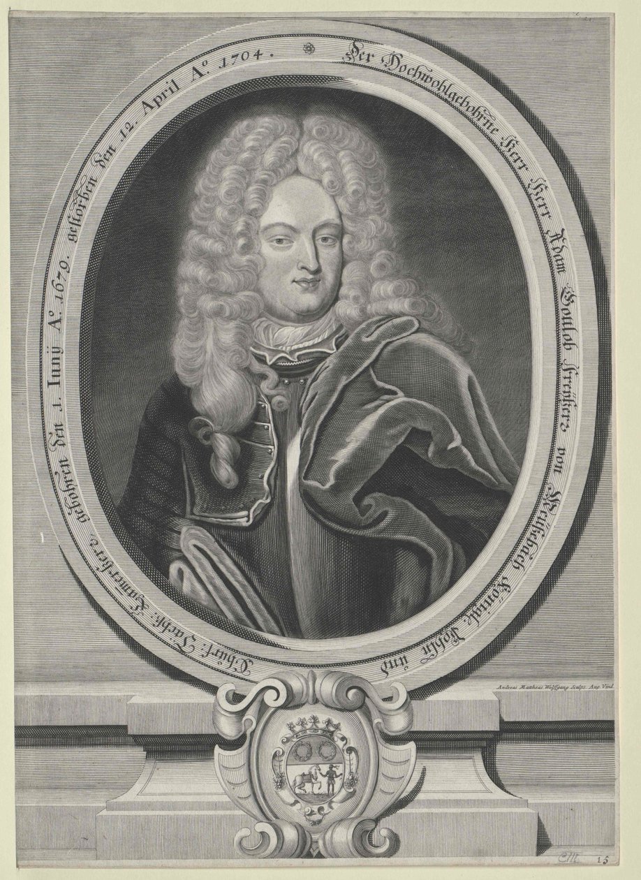 Adam Gottlob Baron Meusebach by Artist Unknown