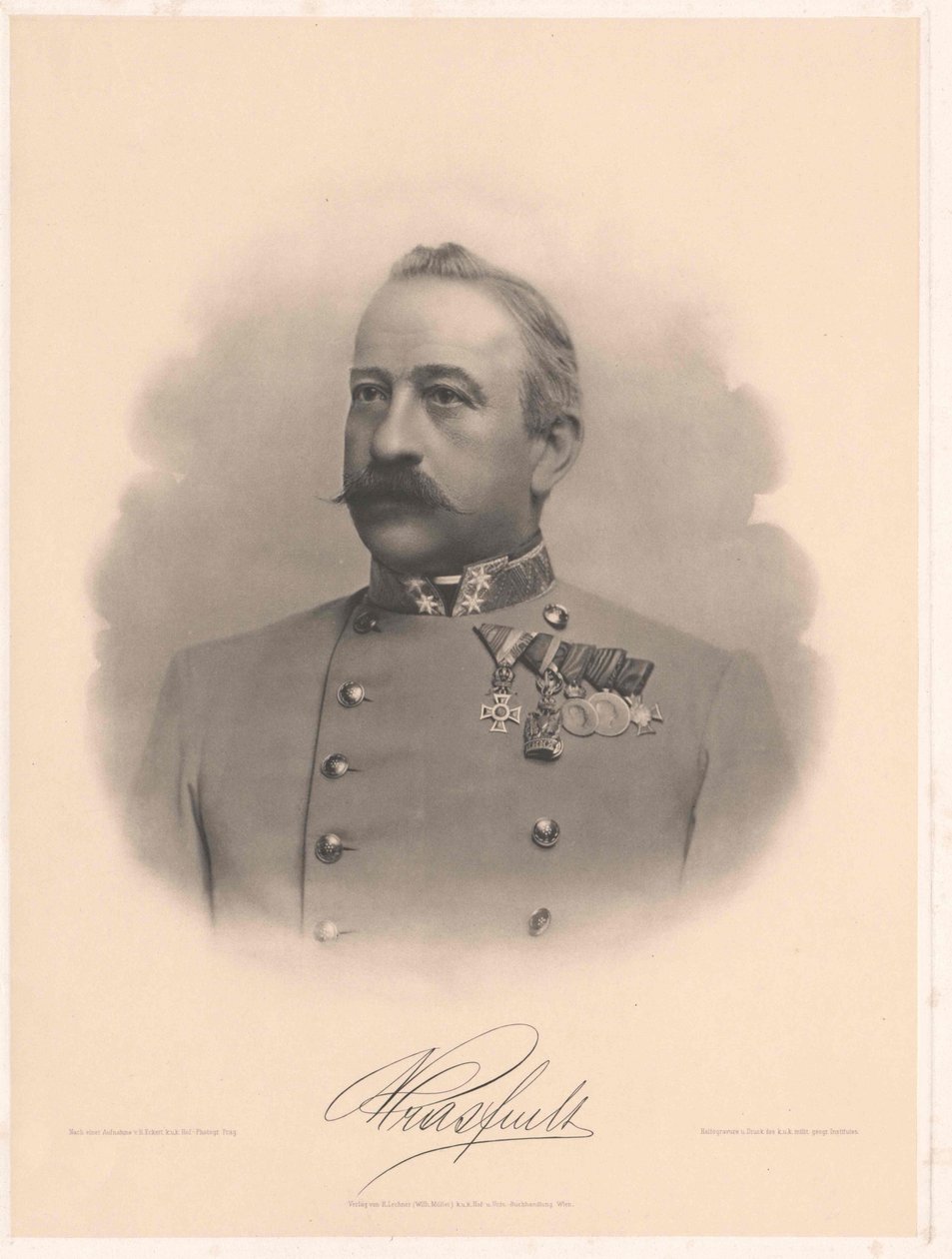 Ambros Ritter von Mras (print) by Artist Unknown